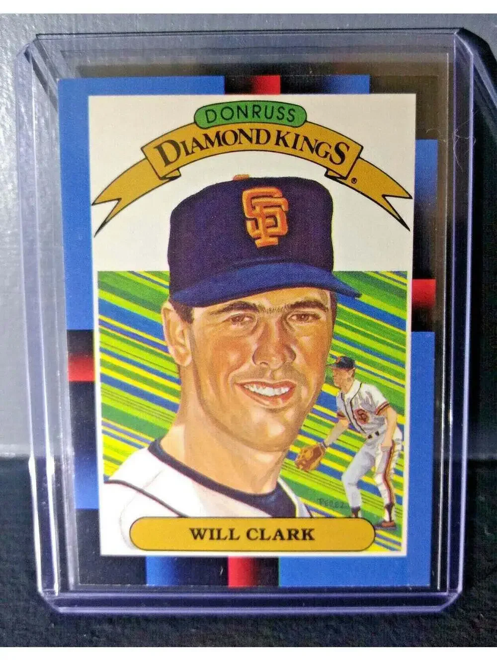 1988 Will Clark Donruss Diamond Kings #21 Baseball Card